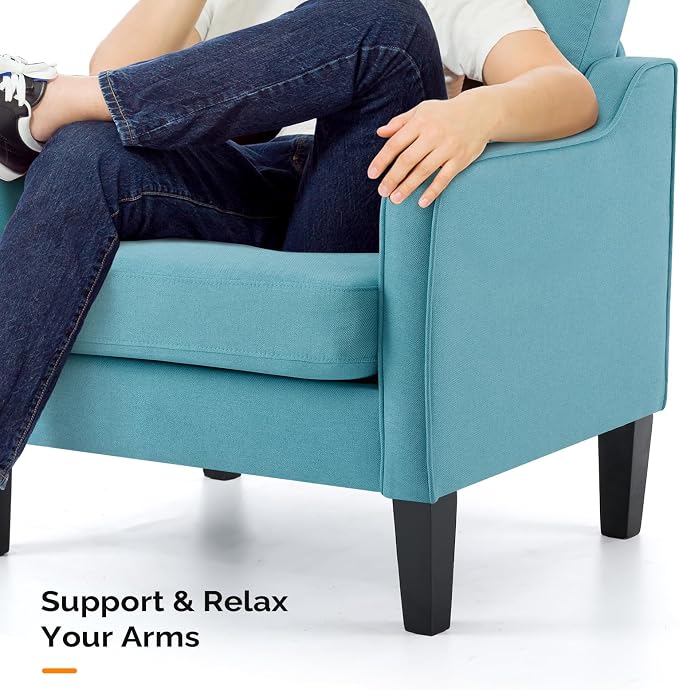Teal Blue Linen