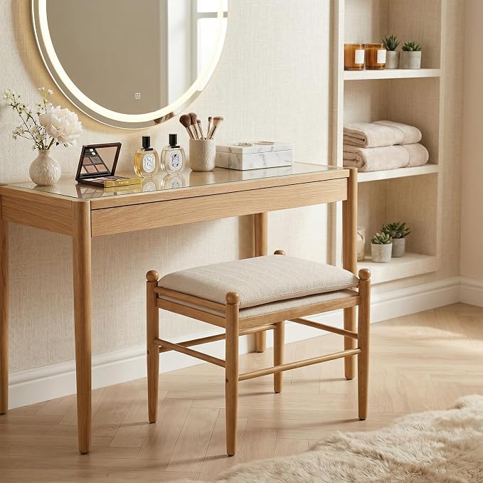 Brown Frame, Beige Linen