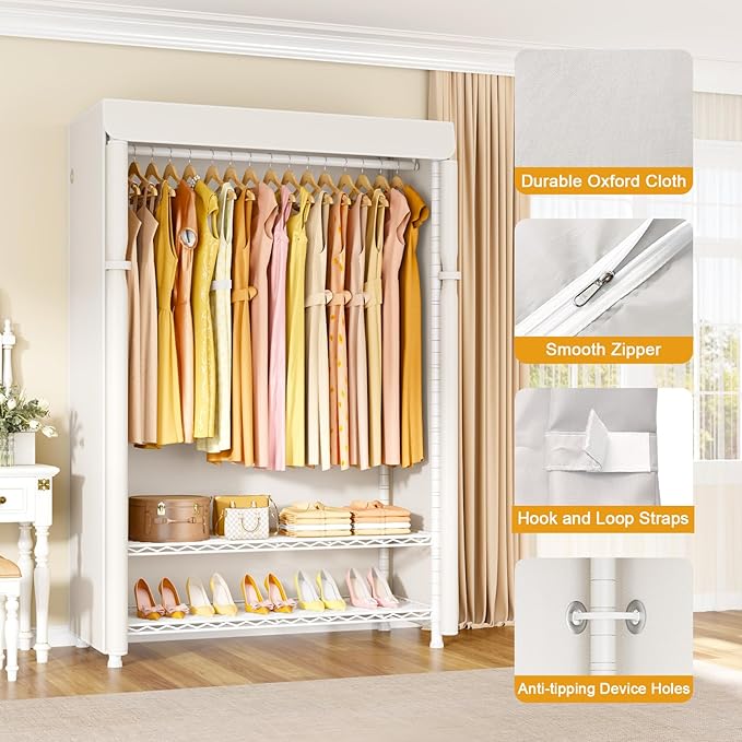 White Rack with White Cover