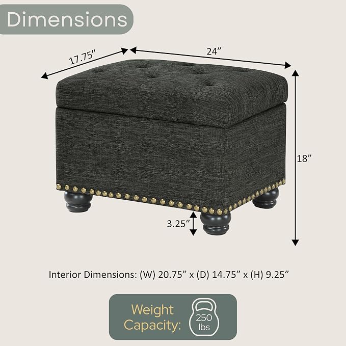 Dark Charcoal Gray Fabric
