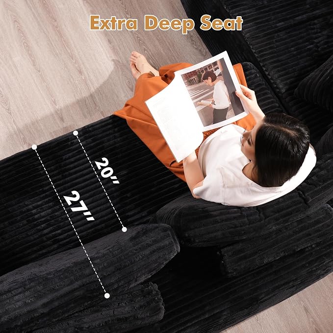 Black,plush Corduroy