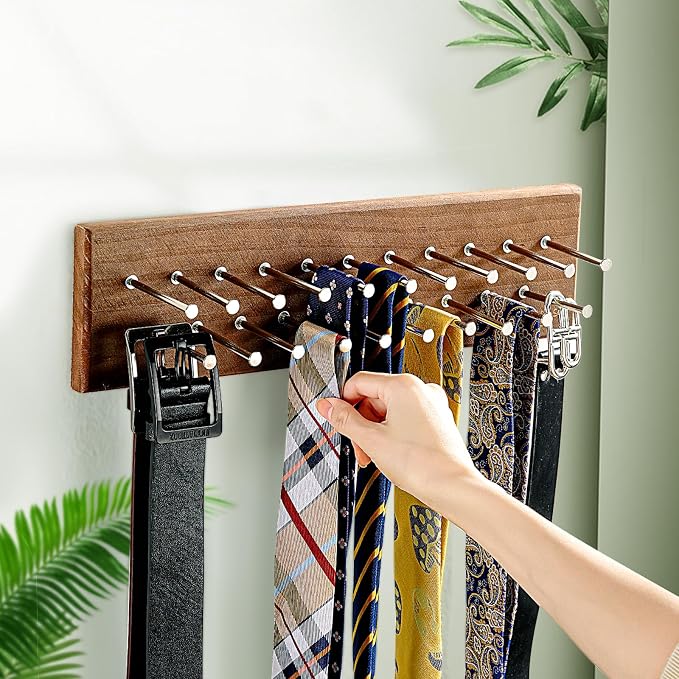 Walnut Tie Rack