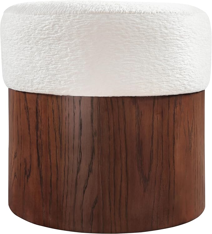 Cream / Walnut Finish
