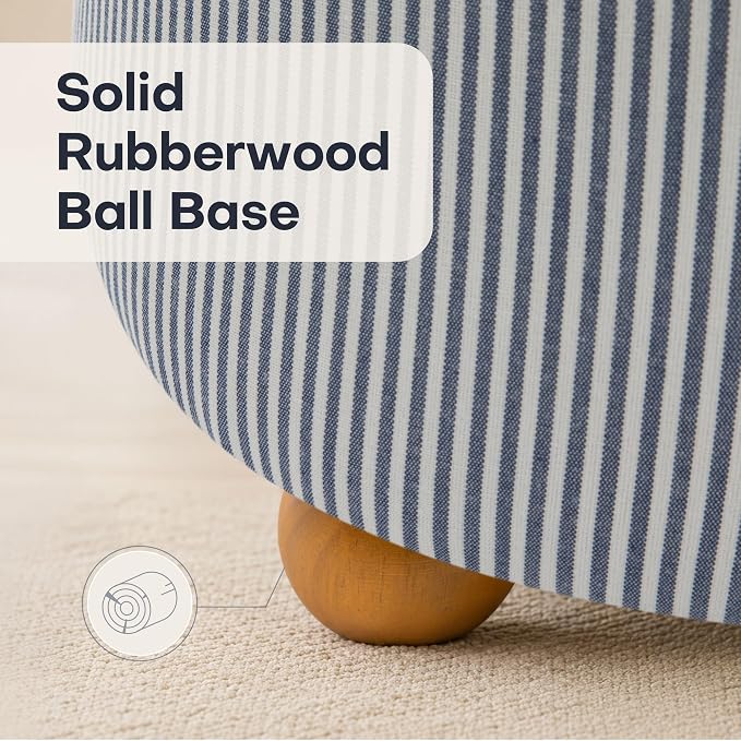 Tapered Round - Navy & White
