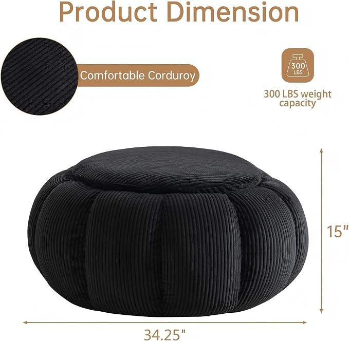 Corduroy Black (Boneless)