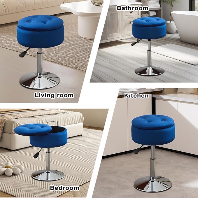 Blue With Chrome Base