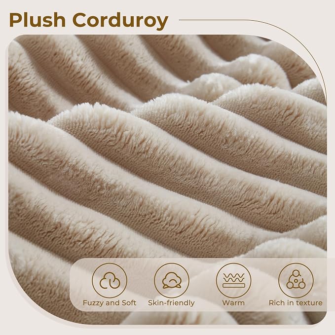 Beige,plush Corduroy