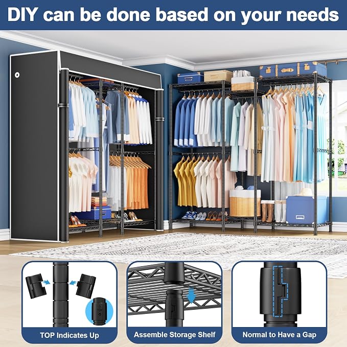 Black Rack With Black Cover