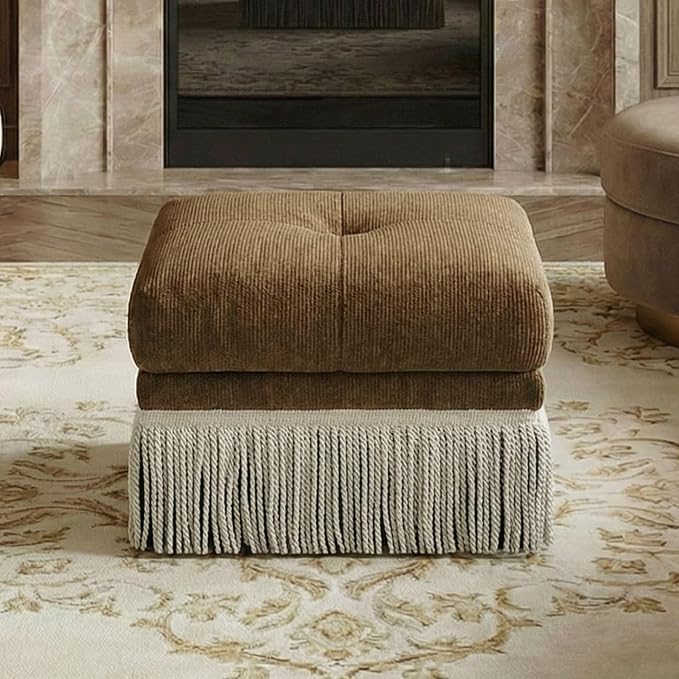 Brown Ottoman-no Storage