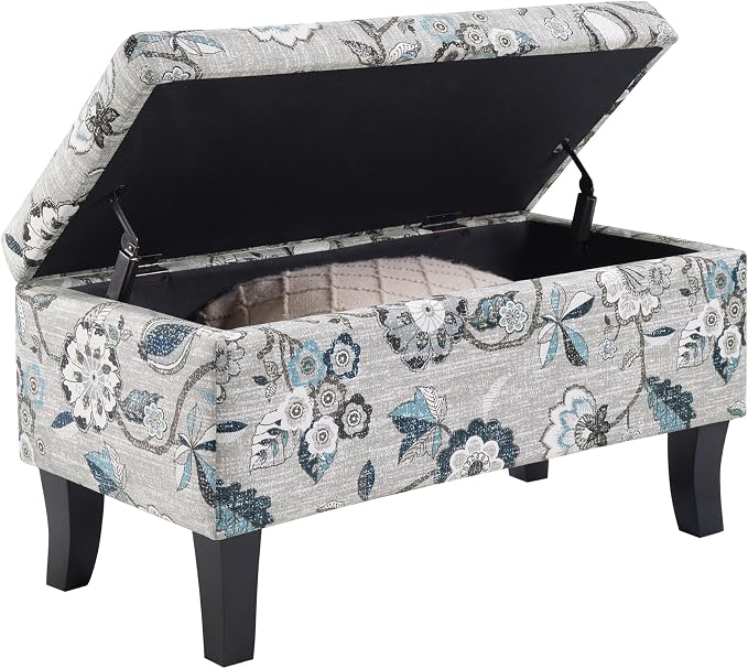 Gray Flora Fabric
