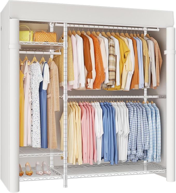 White Rack With White Cover