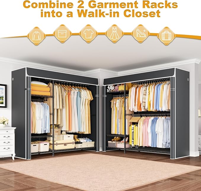 Black Rack With Gray Cover