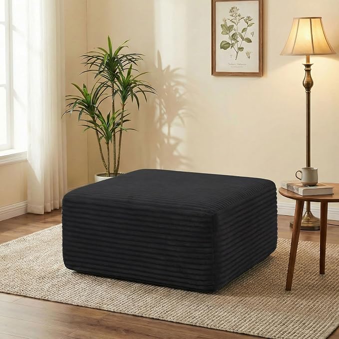 Black Plush Corduroy
