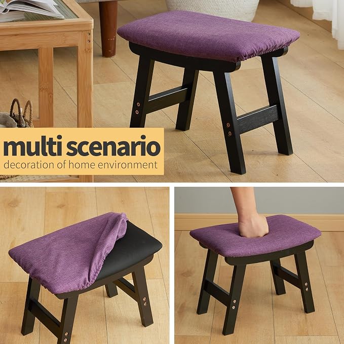 Black Legs - Purple Stool Surface