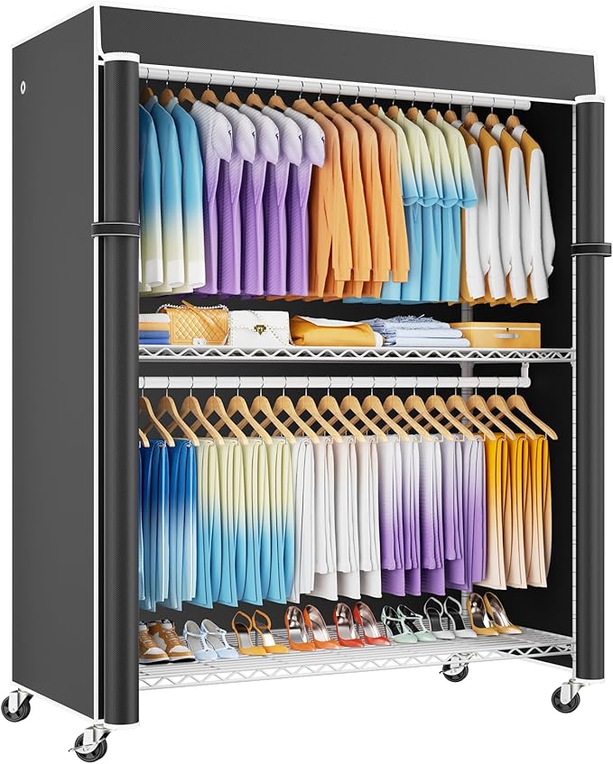 White Rack with Black Cover