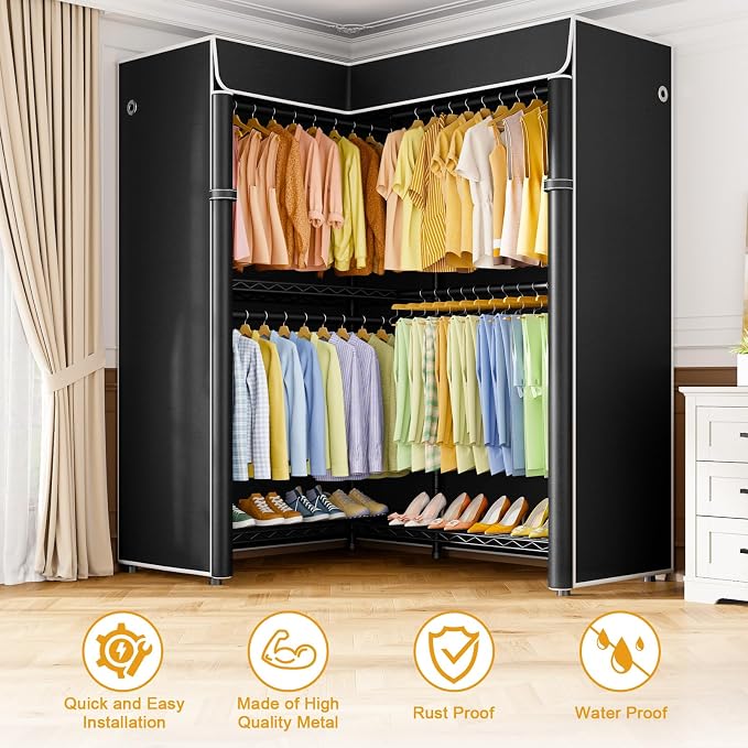 Black Rack with Black Cover