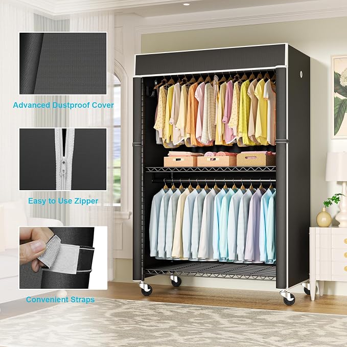 Black Rack with Black Cover