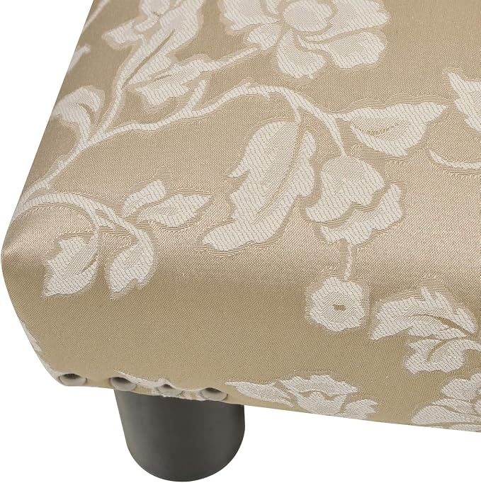 Champagne Beige Floral Jacquard