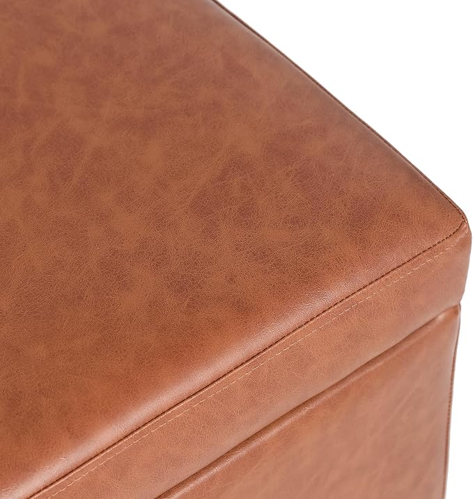 Orange Leather-lift Top