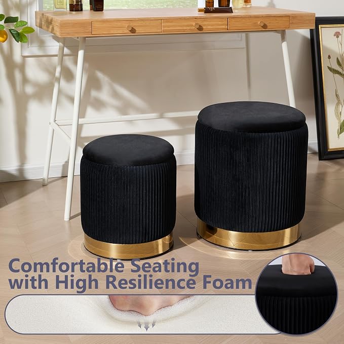 Gold-tone Velvet-black