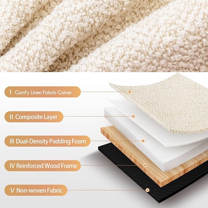 Beige - Linen Fabric