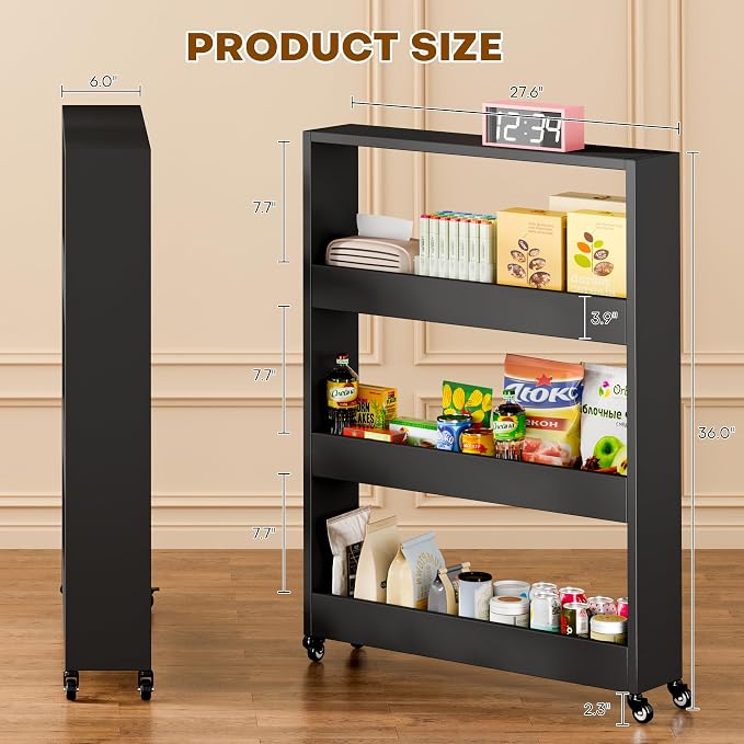4 Tier-black