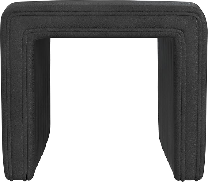 Black Faux Leather