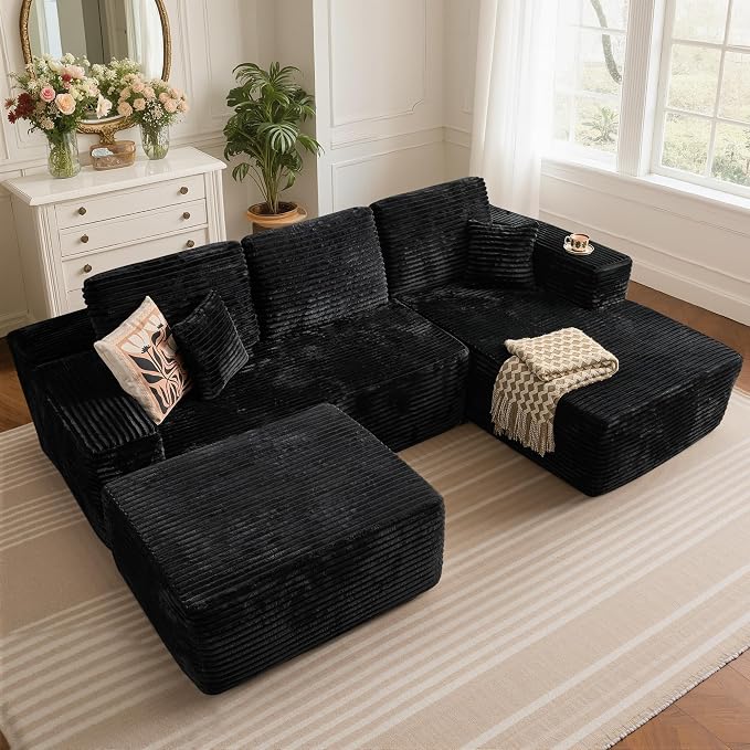 Black,plush Corduroy