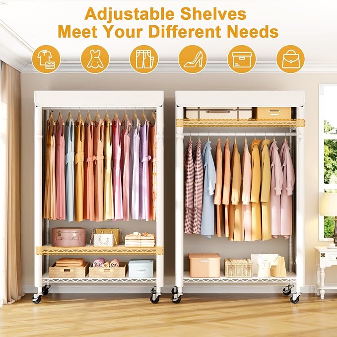 White Rack with White Cover
