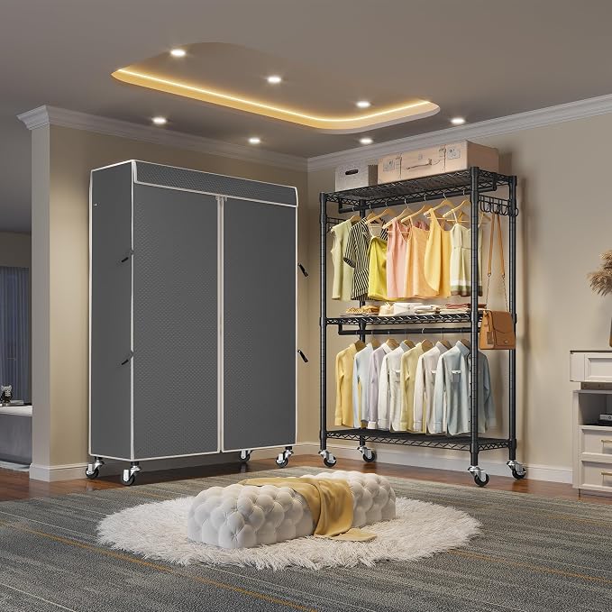Black Rack with Grey Cover
