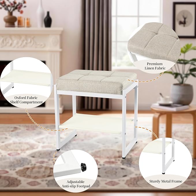 Linen Beige&white