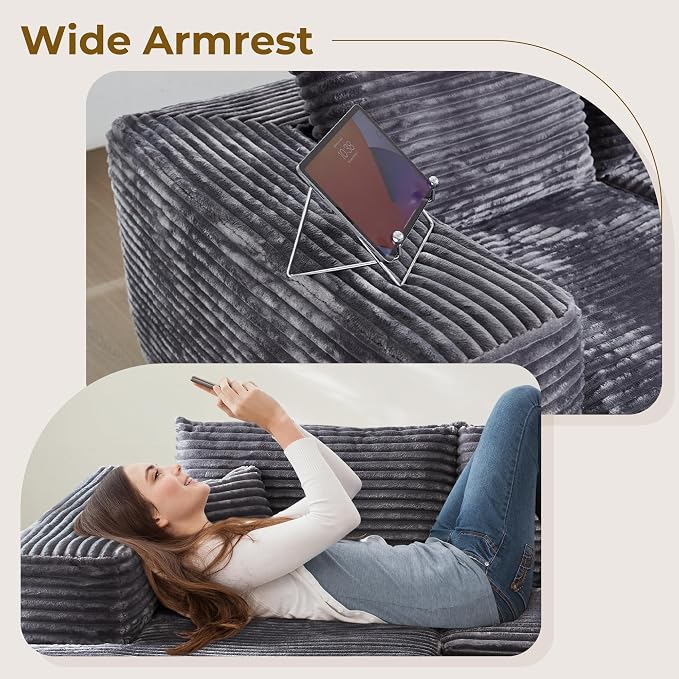 Gray,plush Corduroy
