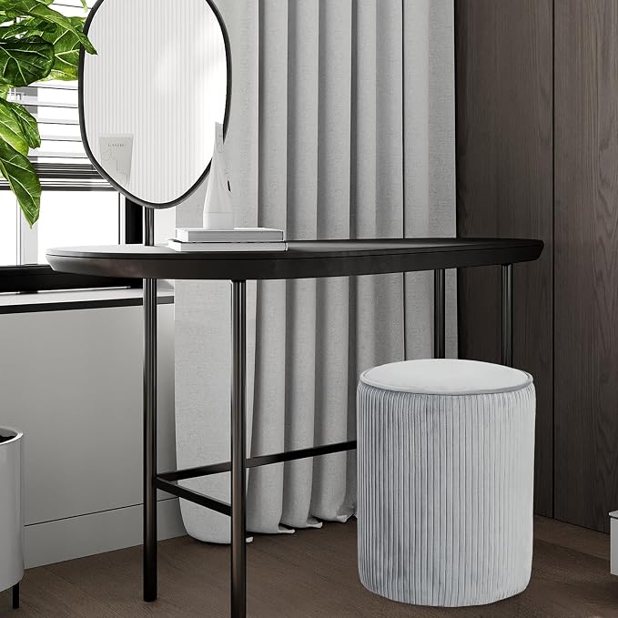 Grey Striped Velvet