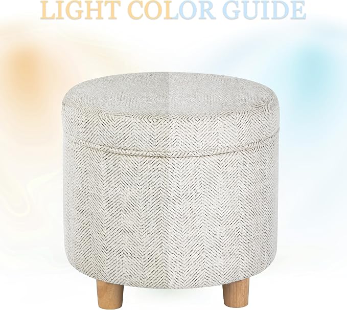 Cream Chevron Woven