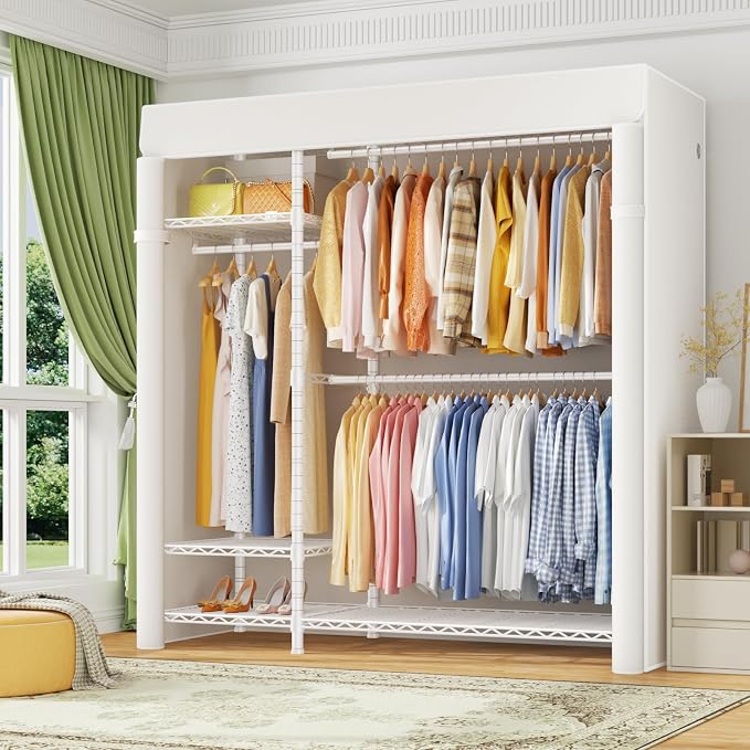 White Rack With White Cover