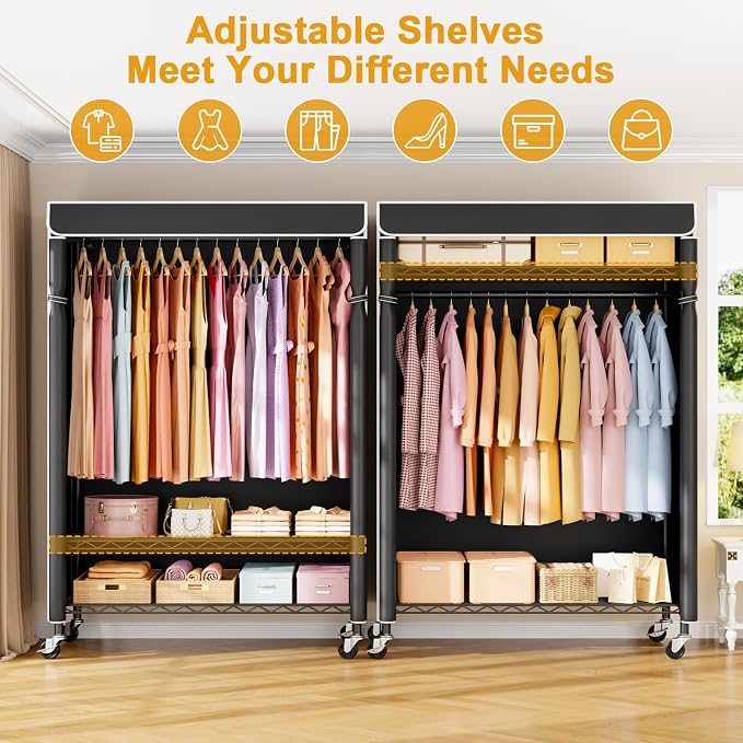 Black Rack with Black Cover