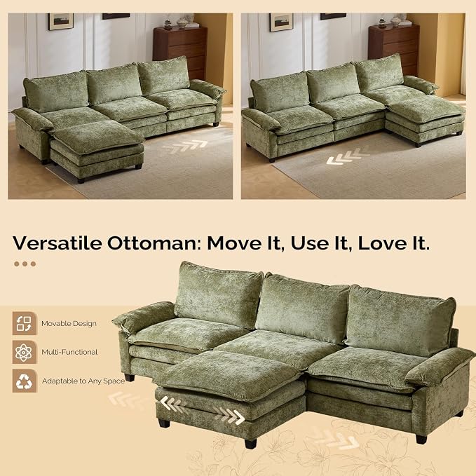 Chenille Olive Green
