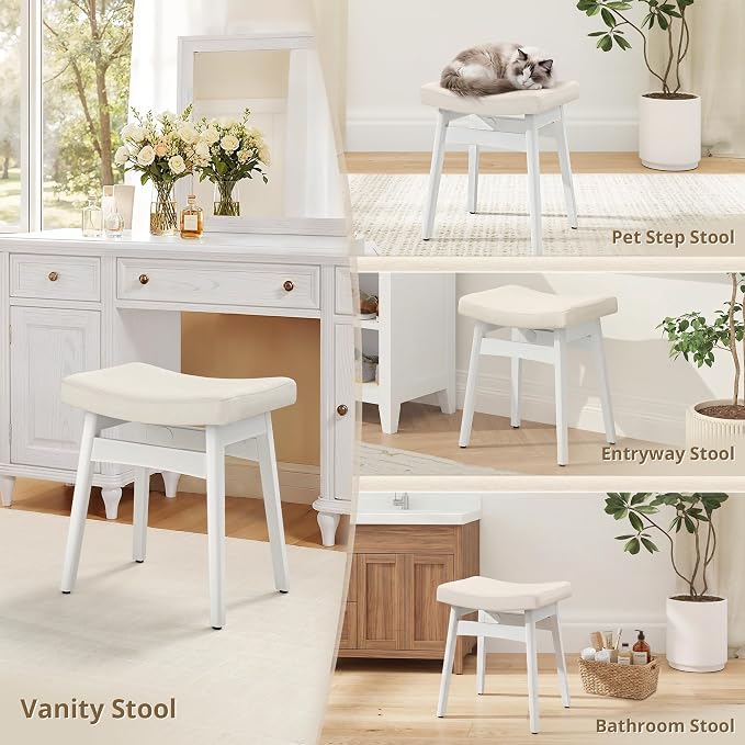 Beige Fabric With White Leg