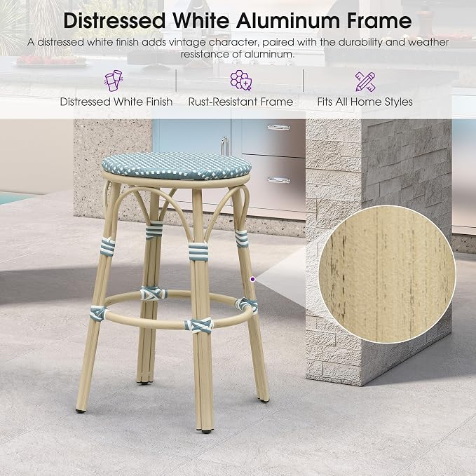 Soft Blue (White Finish)