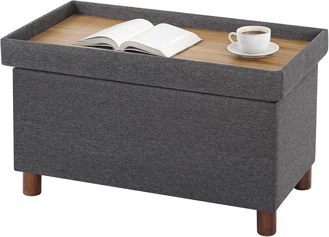 Dark Gray With Brown Wood