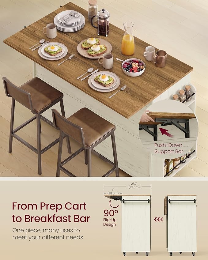 Rustic White + Honey Brown