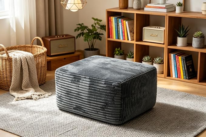 Grey + Plush + Foam+spring