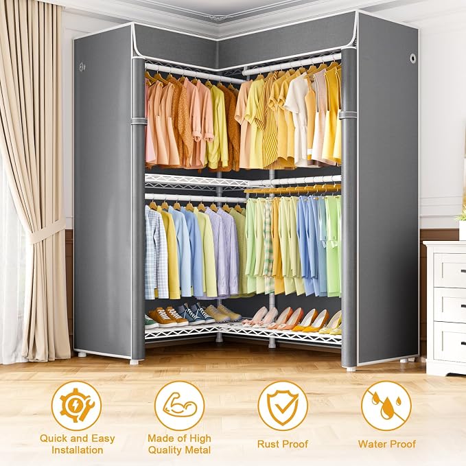 White Rack with Grey Cover