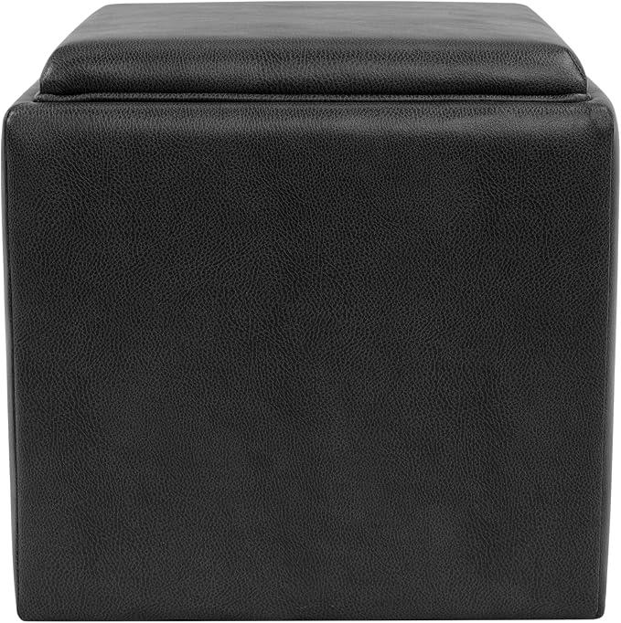 Black Faux Leather