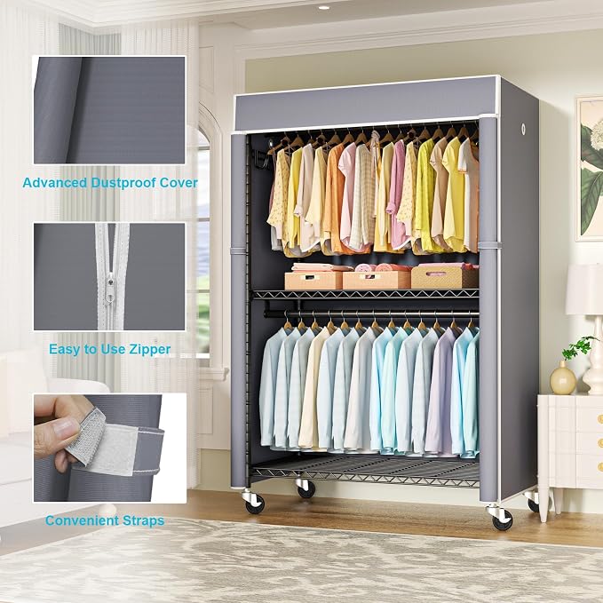 Black Rack with Grey Cover