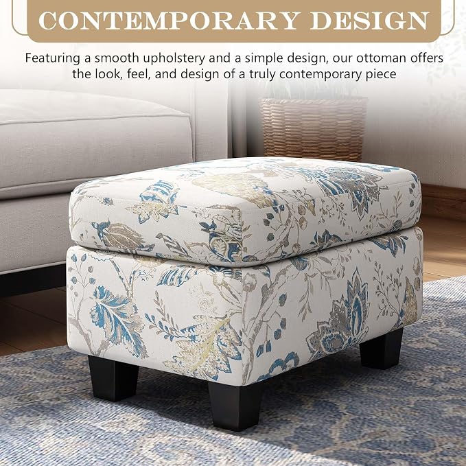 Beige+blue Flower