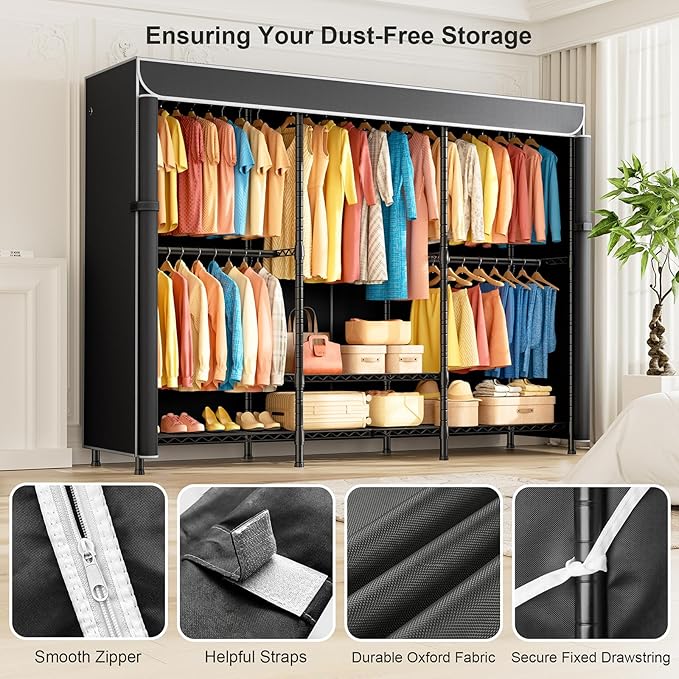Black Rack With Black Cover