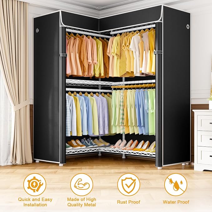 White Rack with Black Cover