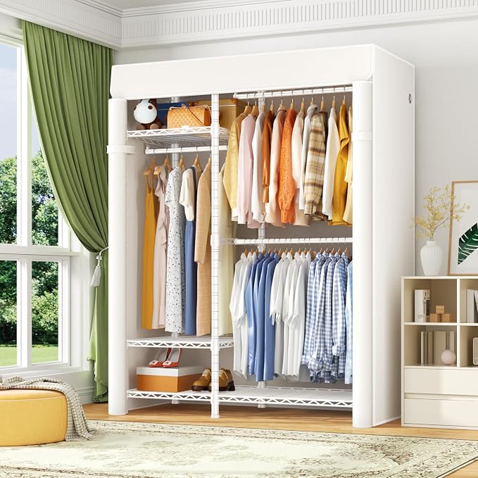White Rack With White Cover