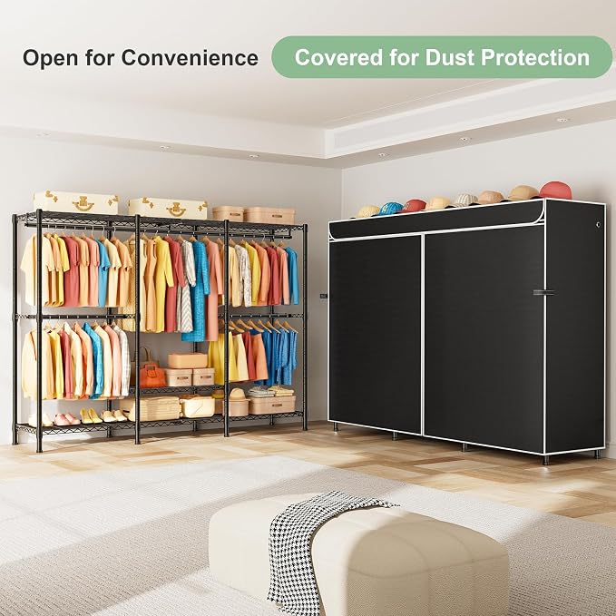 Black Rack With Black Cover